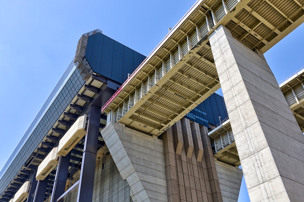 Scheepsliften belgie kabellift van Strepy-Thieu scheepslift 1 2 3 4 hellend vlak van Ronquieres Houdeng Goegnies Aimeries historisch Canal du Centre Bracquegnies hdr